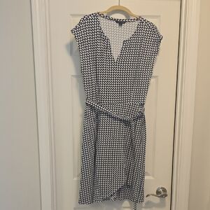 Tommy Hilfiger Black and White Midi Dress